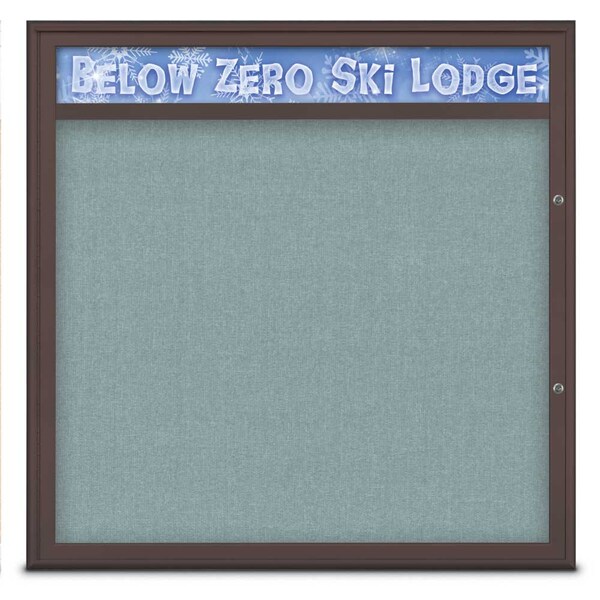 Single Door Radius Plus Corkboard With H