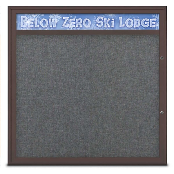 Single Door Radius Plus Corkboard, Header