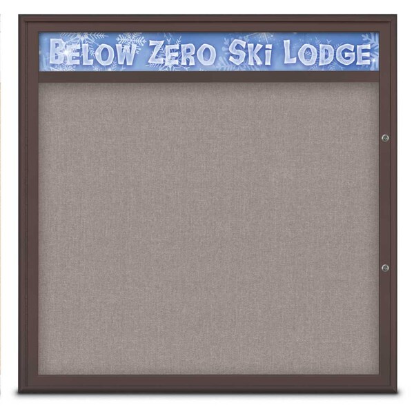 Single Door Radius Plus Corkboard With H