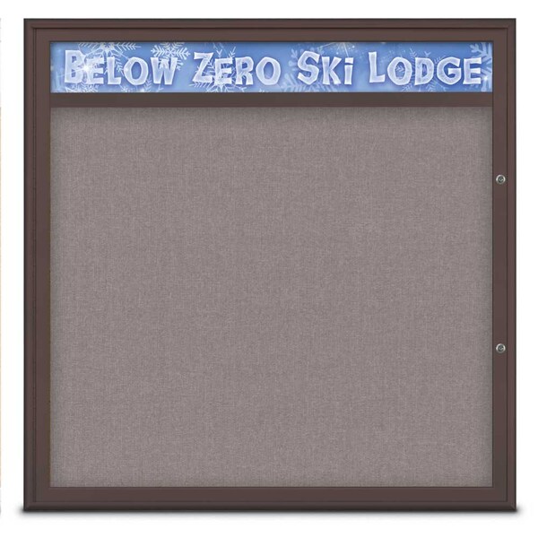 Single Door Radius Plus Corkboard With H
