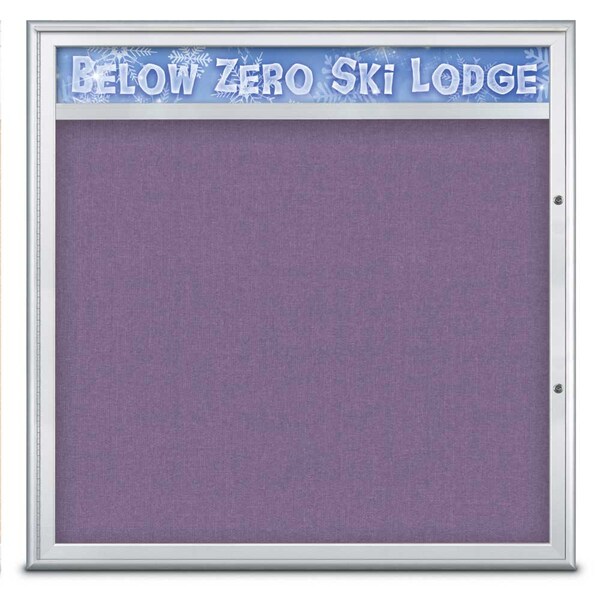 Single Door Radius Plus Corkboard With H
