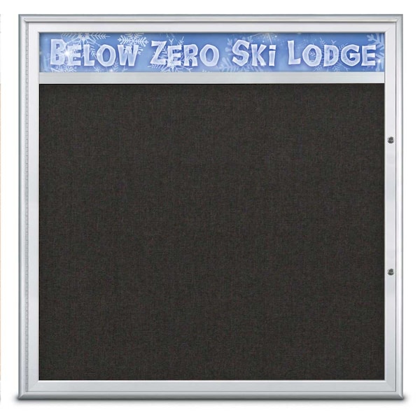 Single Door Radius Plus Corkboard With H