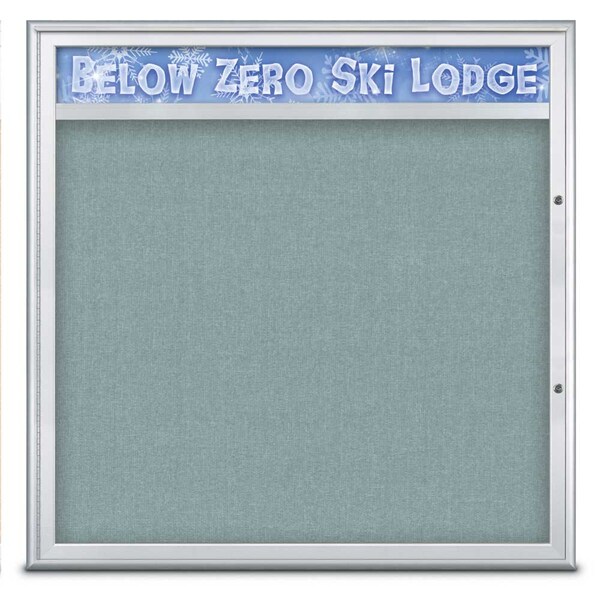 Single Door Radius Plus Corkboard With H