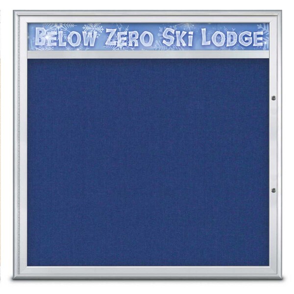 Single Door Radius Plus Corkboard With H