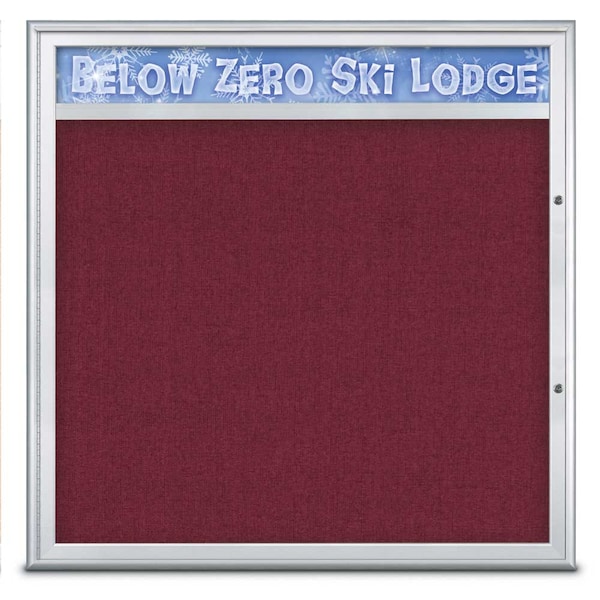 Single Door Radius Plus Corkboard With H