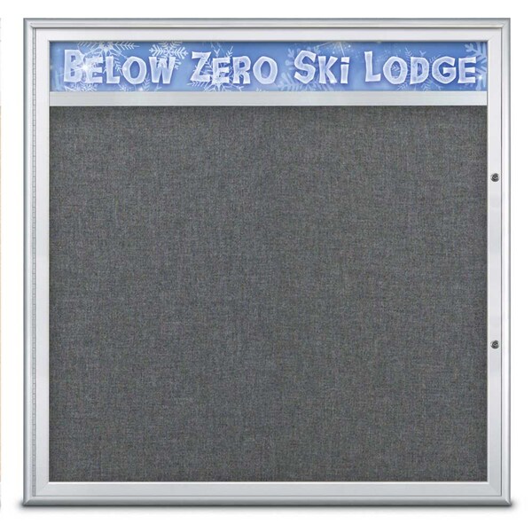 Single Door Radius Plus Corkboard, Header