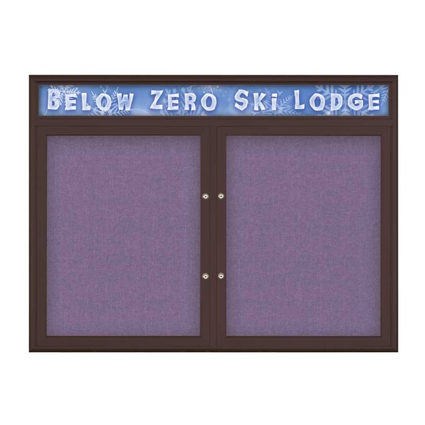 Double Door Radius Plus Corkboard, Header