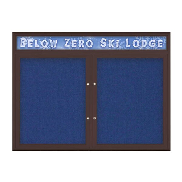 Double Door Radius Plus Corkboard With H