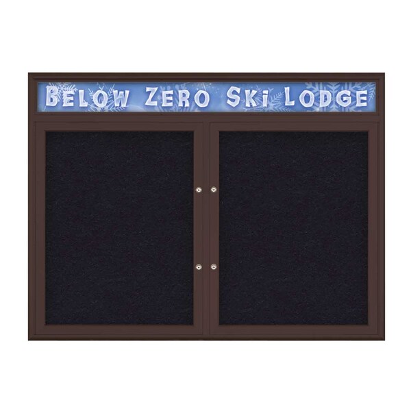 Double Door Radius Plus Corkboard, Header