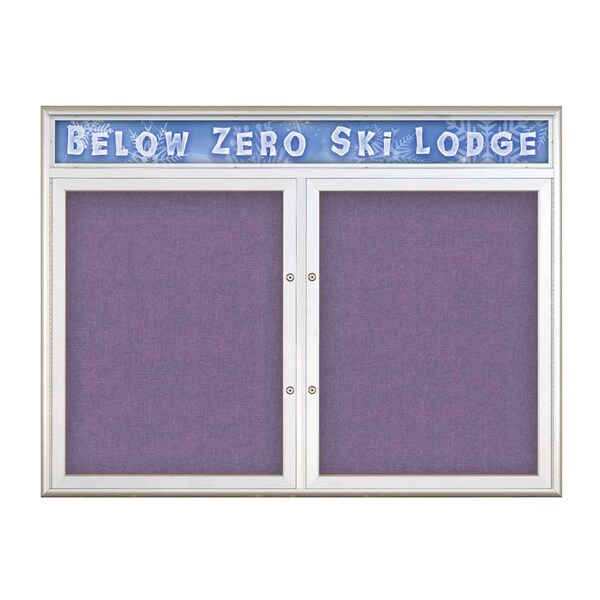 Double Door Radius Plus Corkboard With H