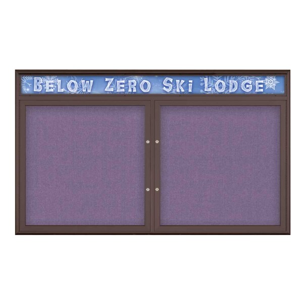 Double Door Radius Plus Corkboard, Header