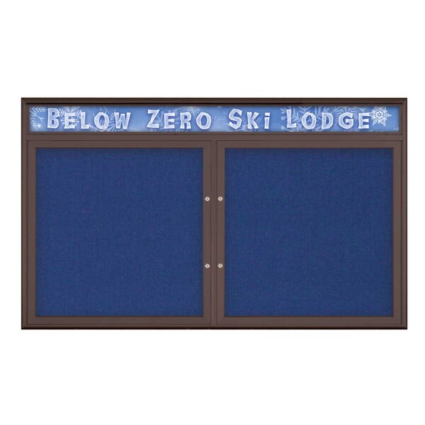 Double Door Radius Plus Corkboard With H