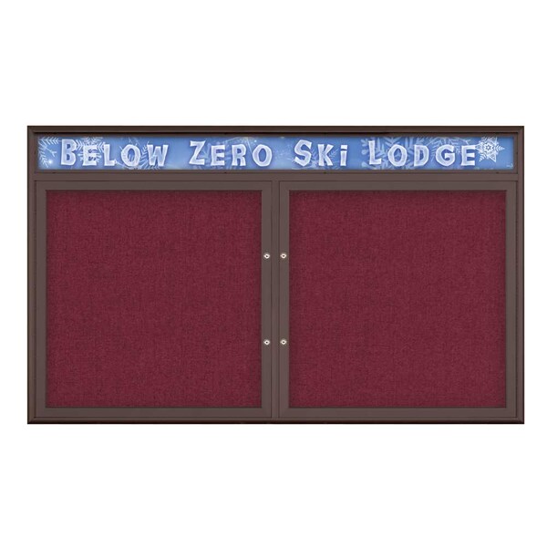 Double Door Radius Plus Corkboard, Header