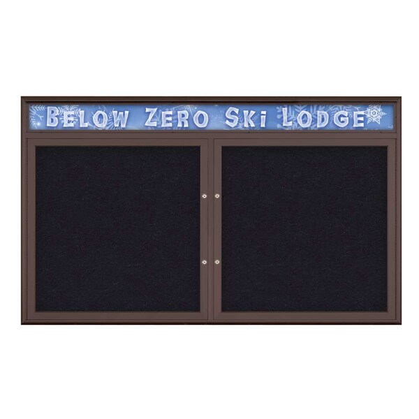 Double Door Radius Plus Corkboard, Header