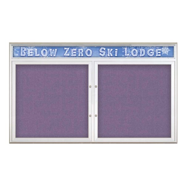 Double Door Radius Plus Corkboard With H