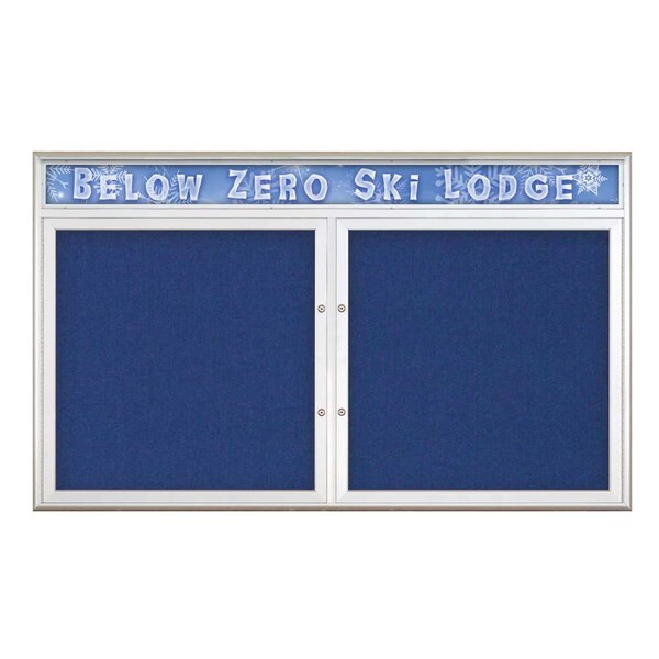 Double Door Radius Plus Corkboard With H