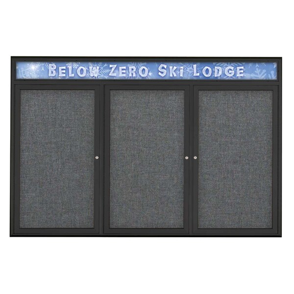 Triple Door Radius Plus Corkboard, Header