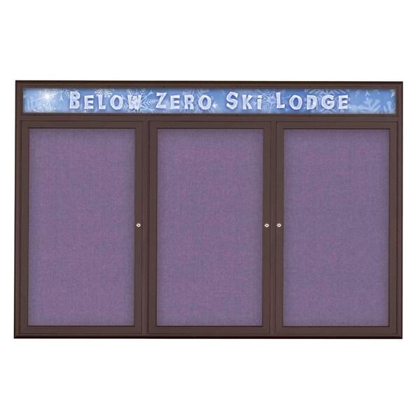Triple Door Radius Plus Corkboard, Header