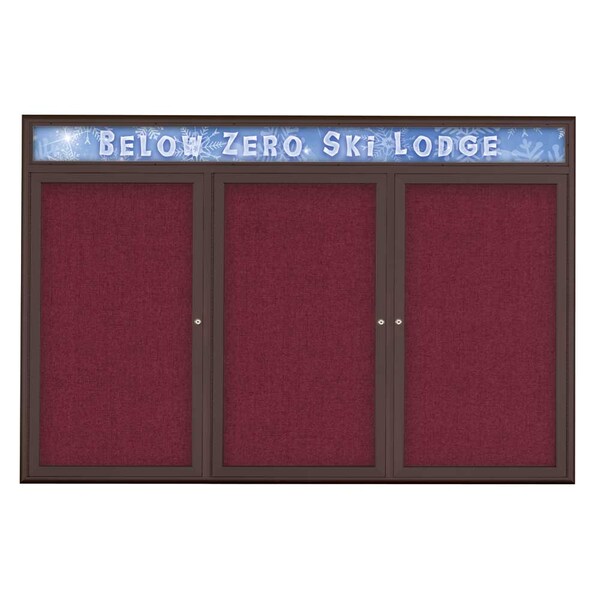 Triple Door Radius Plus Corkboard, Header