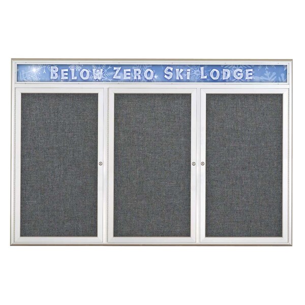 Triple Door Radius Plus Corkboard, Header