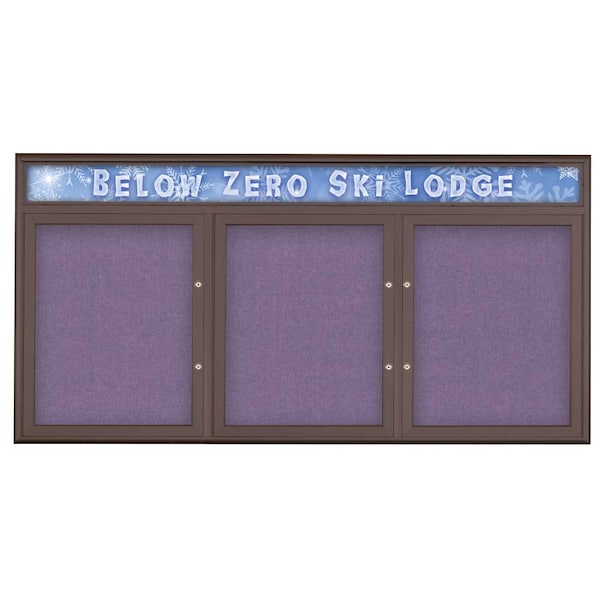 Triple Door Radius Plus Corkboard, Header