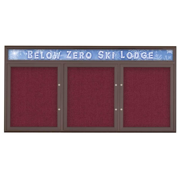 Triple Door Radius Plus Corkboard, Header