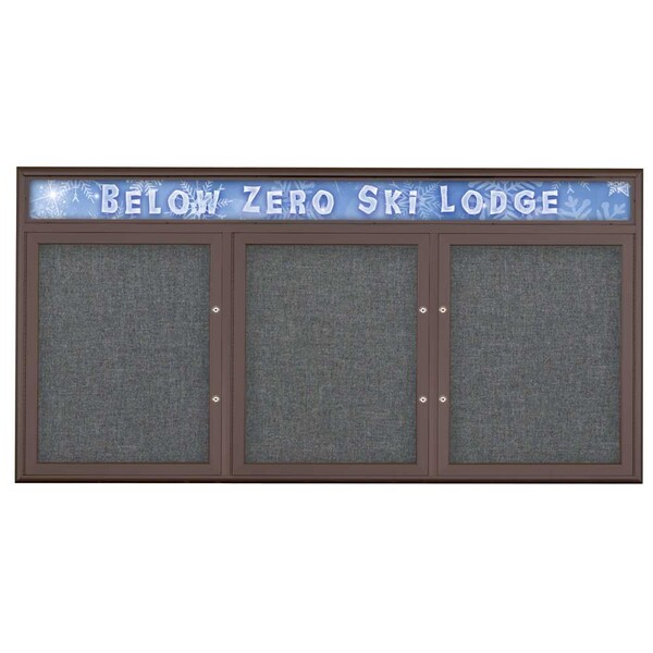 Triple Door Radius Plus Corkboard, Header