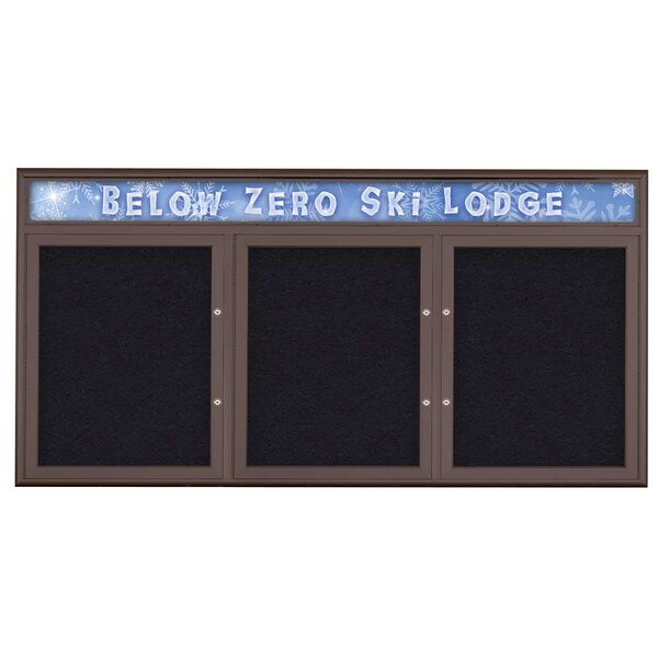 Triple Door Radius Plus Corkboard, Header