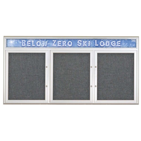Triple Door Radius Plus Corkboard, Header
