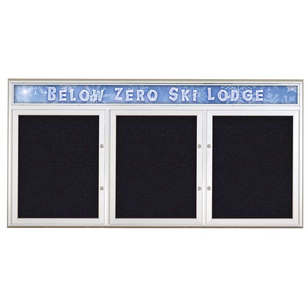 Triple Door Radius Plus Corkboard, Header