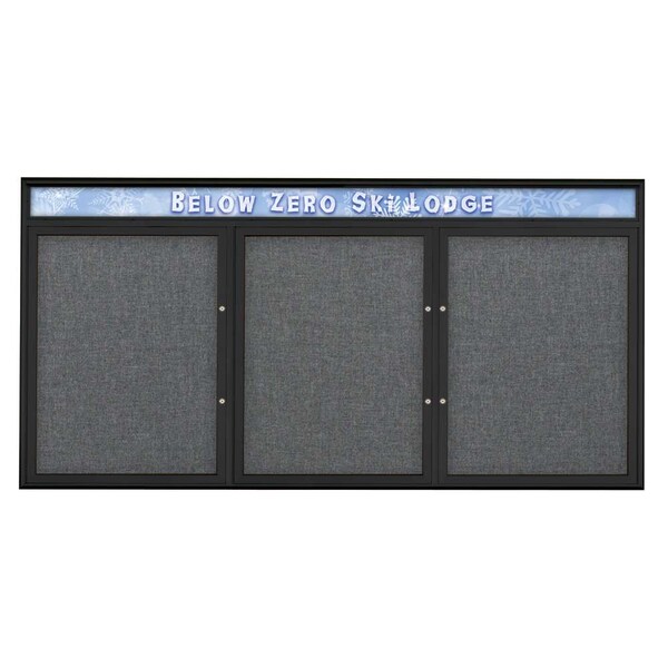 Triple Door Radius Plus Corkboard, Header