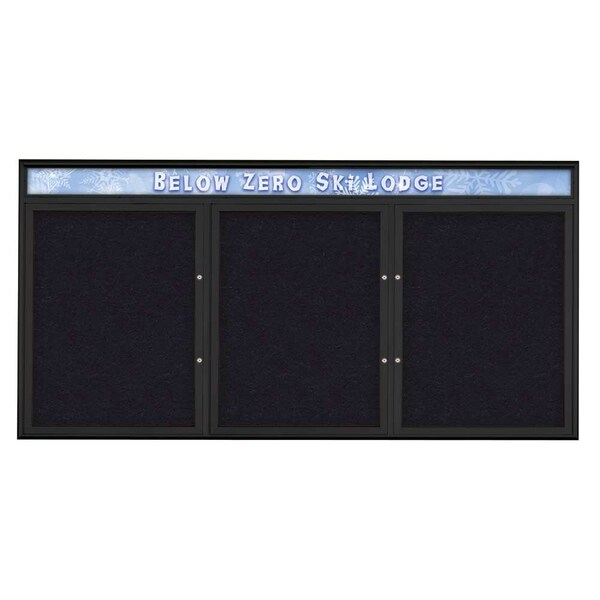 Triple Door Radius Plus Corkboard, Header