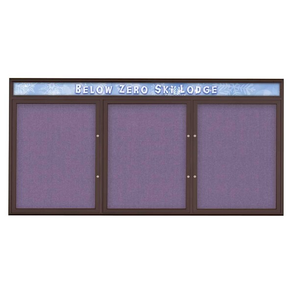 Triple Door Radius Plus Corkboard, Header