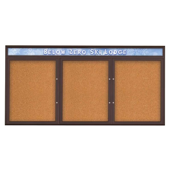 Triple Door Radius Plus Corkboard, Header