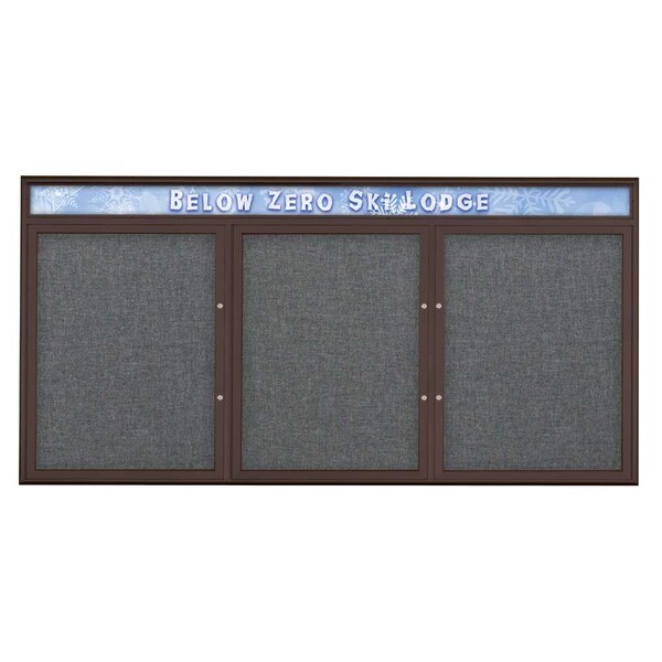 Triple Door Radius Plus Corkboard, Header