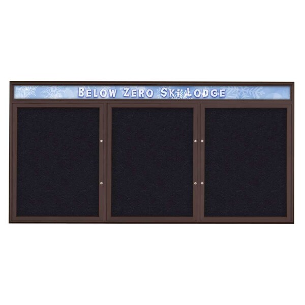 Triple Door Radius Plus Corkboard, Header