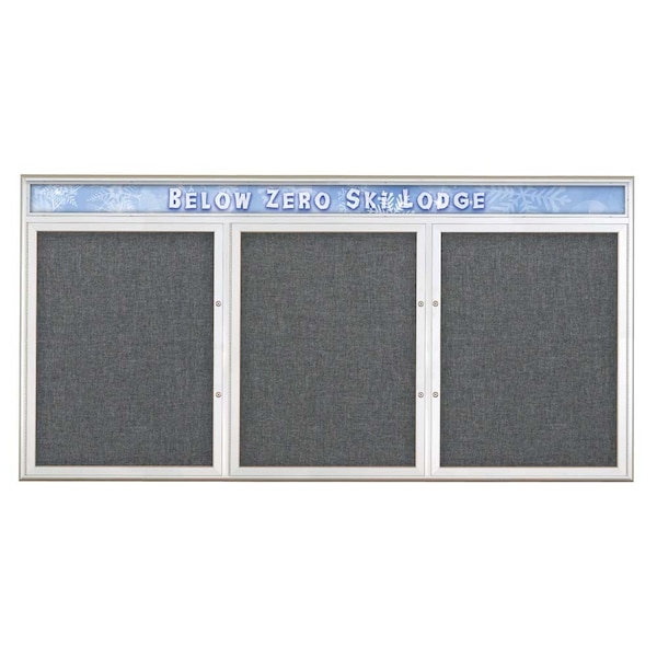 Triple Door Radius Plus Corkboard, Header