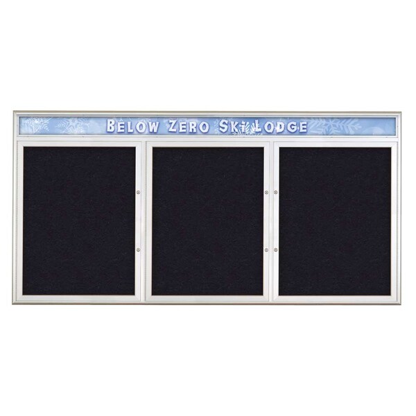 Triple Door Radius Plus Corkboard, Header