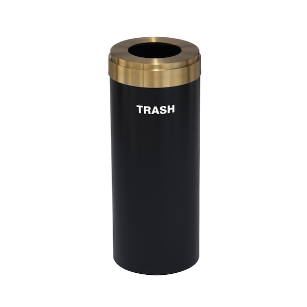 Waste Receptacle, Liner, 12 gal., Satin Bla