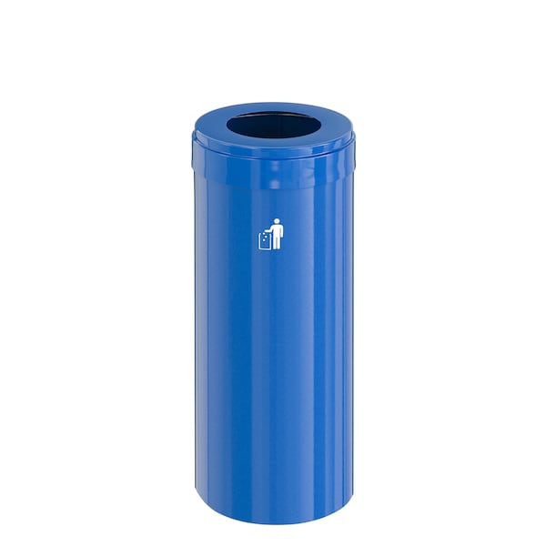 Waste Receptacle, Liner, 12 gal., Blue/Blue