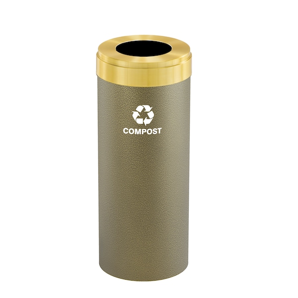 Waste Receptacle, Liner, 12 gal., Bronze Ve