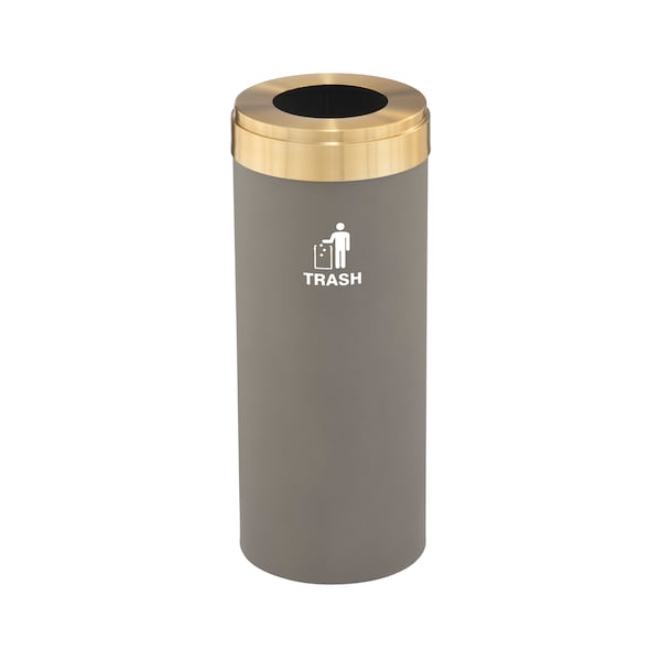 Waste Receptacle, Liner, 12 gal., Nickel/Sa