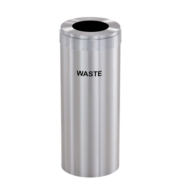Waste Receptacle, Liner, 12 gal., Silver/Si