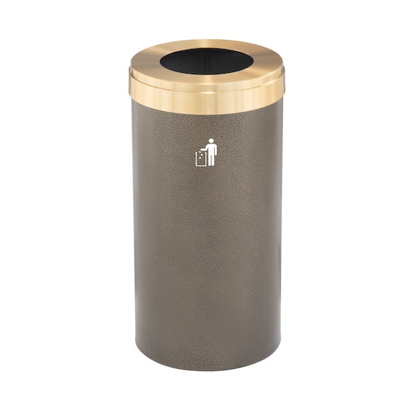 Waste Receptacle, Liner, 16 gal., Bronze Ve