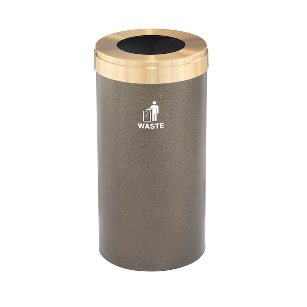 Waste Receptacle, Liner, 16 gal., Bronze Ve