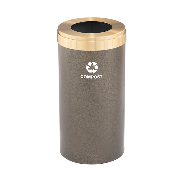 Waste Receptacle, Liner, 16 gal., Bronze Ve