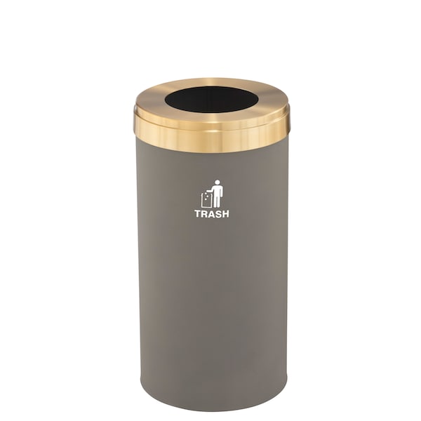 Waste Receptacle, Liner, 16 gal., Nickel/Sa