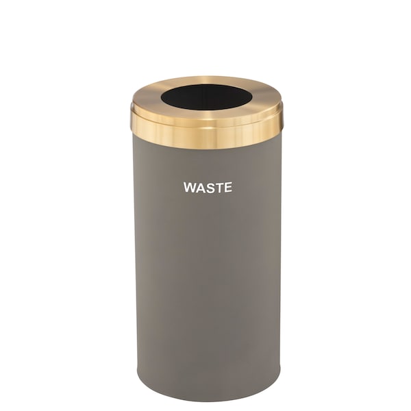 Waste Receptacle, Liner, 16 gal., Nickel/Sa