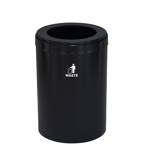 Waste Receptacle, Liner, 33 gal., Satin Bla