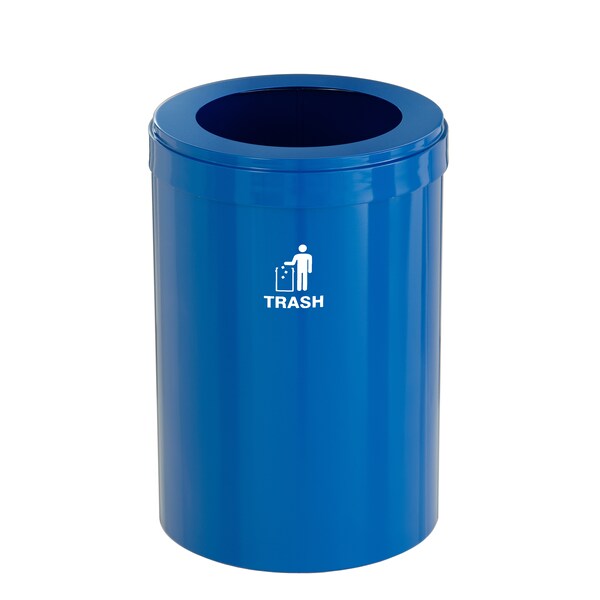 Waste Receptacle, Liner, 16 gal., Blue/Blue